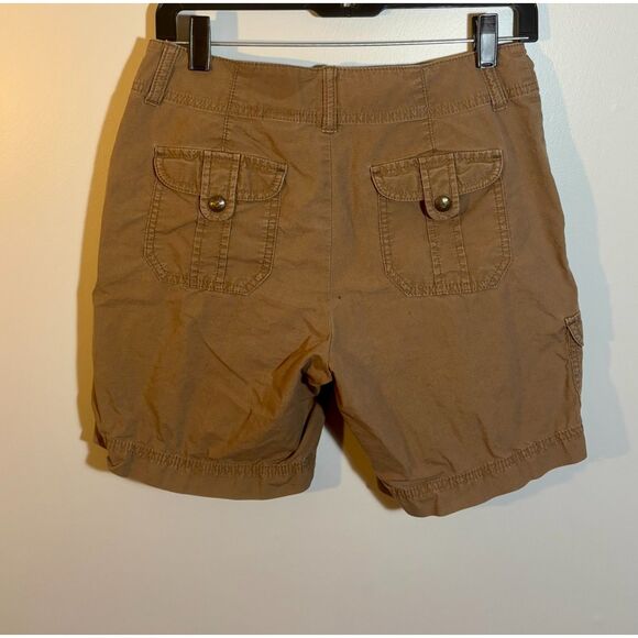 Eddie Bauer Mercer‑Fit Women’s Cargo Shorts Brown Size 2 – EUC - Picture 3 of 4